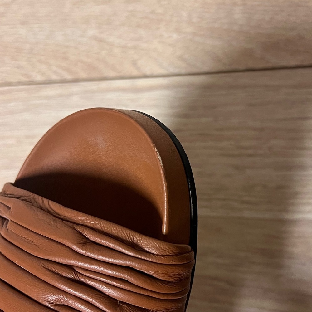 FRAME Le Reese Slides in Rushed Tobacco - image 7